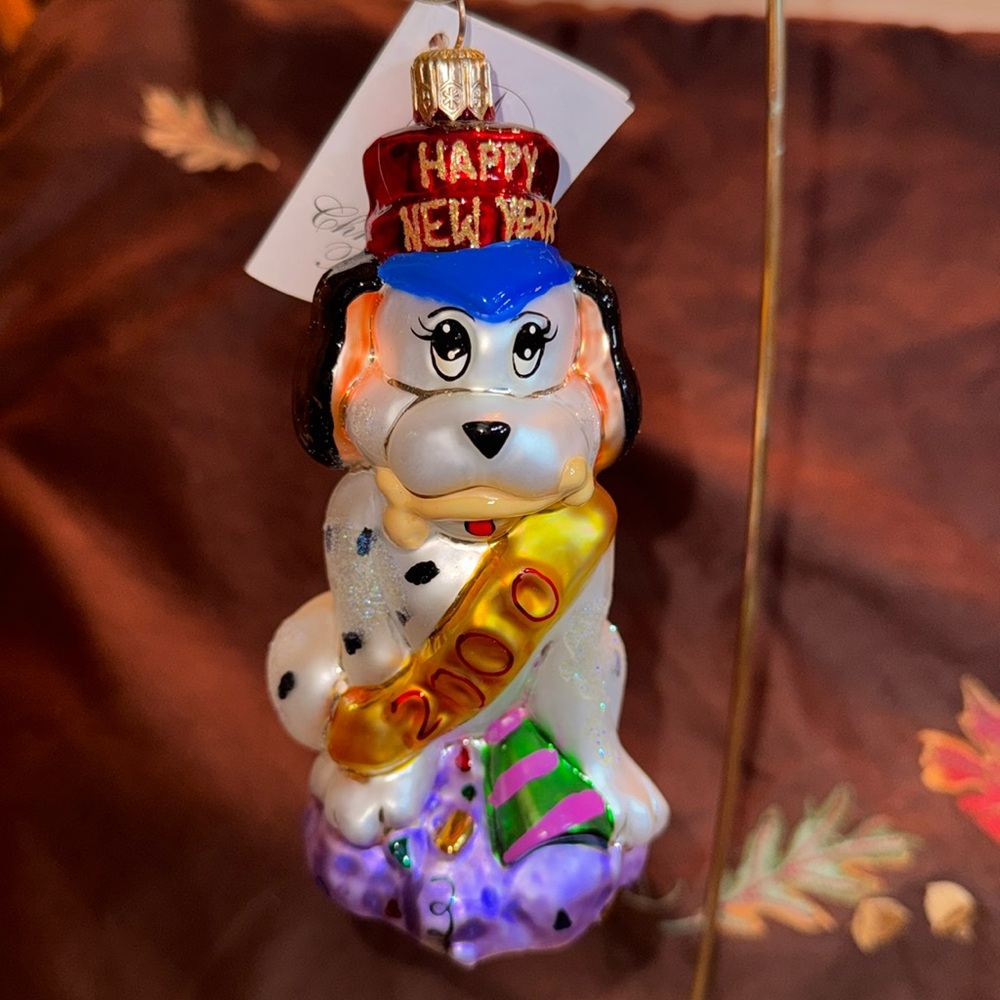 Christopher Radko ornament “Millenium. pup” 🐈‍⬛
